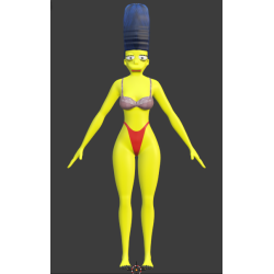 Marge Simpson modèle 3D