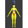 Marge Simpson modèle 3D