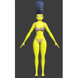 Marge Simpson modèle 3D