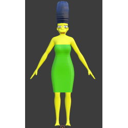 Marge Simpson modèle 3D