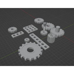 Ruote dentate modelli 3d pronti per la stampa