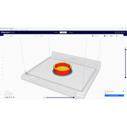 Aschenbecher-3D-Modell bereit für den 3D-Druck