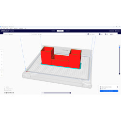 Stifthalter im 3D-Modell, bereit für den 3D-Druck