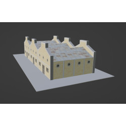 Modelo 3d complexo industrial