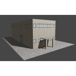 Modèle 3d de reproduction d'usine industrielle Officine bussi