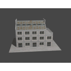 Modelo 3d do edifício industrial