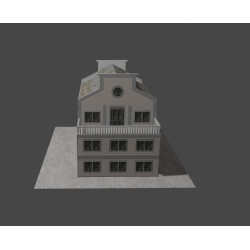 Modelo 3d do edifício industrial