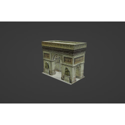 Modelo 3d do Arco do Triunfo