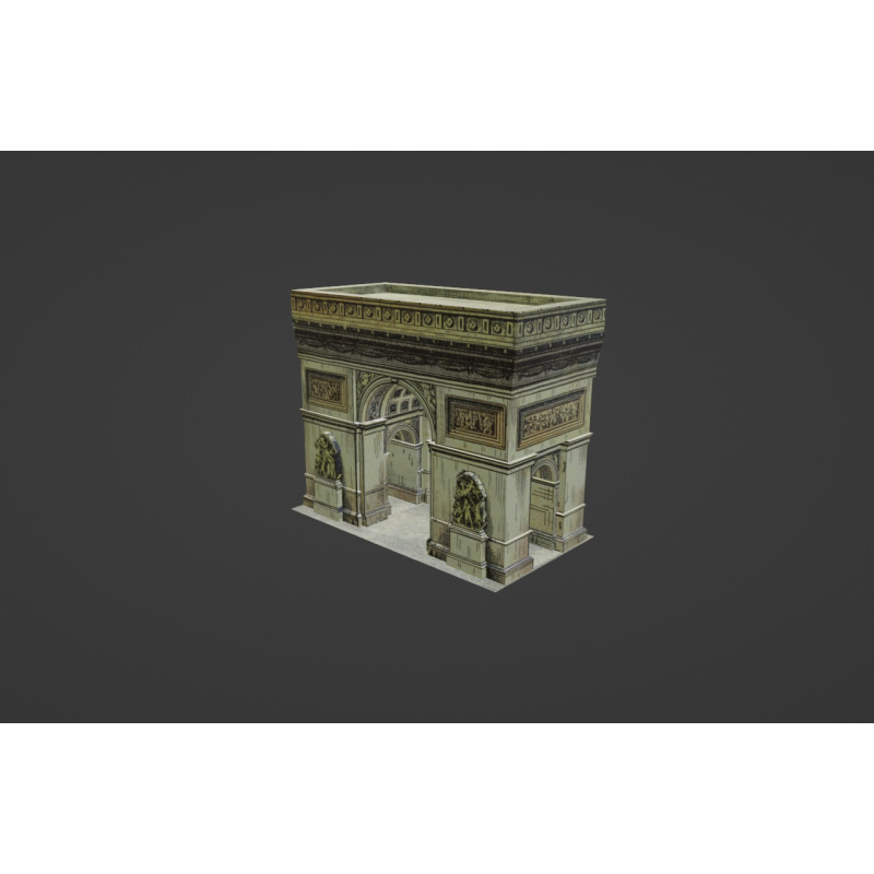 Modèle 3d de l'Arc de Triomphe