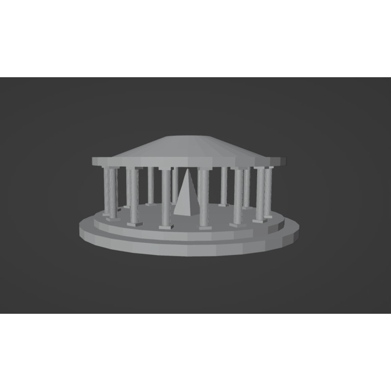 Tempio 3d rotondo