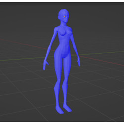 Base4 mulher modelo 3d,...