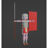 Legionario romano Low Poly modello 3d