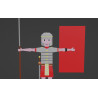 Low Poly Roman Legionnaire, completo con texturas y morphing facial