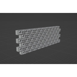 Mur modèle 3D