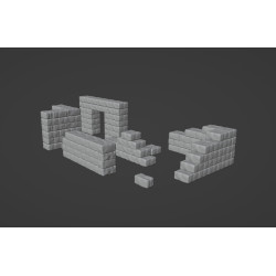 3d stone walls kit 3d...