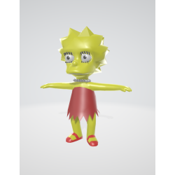 modèle 3D Lisa Simpson