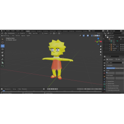 3d model Lisa Simpson