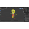 3d model Lisa Simpson