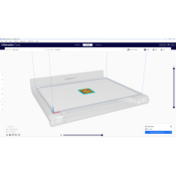 Pochoir d'une croix prêt à être imprimé en 3d, pour former un négatif de l'image