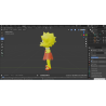 3d model Lisa Simpson