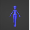 Body 3d Female base di un characters femminile