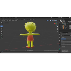 3d model Lisa Simpson