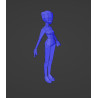 Body 3d Female base di un characters femminile