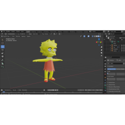 3d model Lisa Simpson