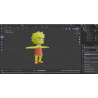 Modello 3d Lisa Simpson