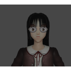 Colegiala japonesa modelo 3d. Realizado con Blender