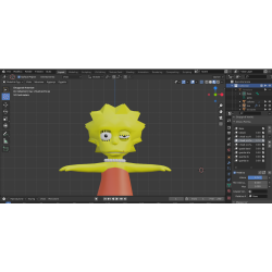 3d model Lisa Simpson