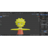 3d model Lisa Simpson