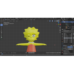 3d model Lisa Simpson