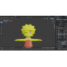 Modello 3d Lisa Simpson