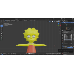 3d model Lisa Simpson