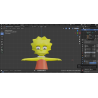 3d model Lisa Simpson