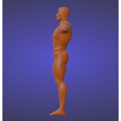 Malla base de hombre. Modelo 3d de personaje masculino