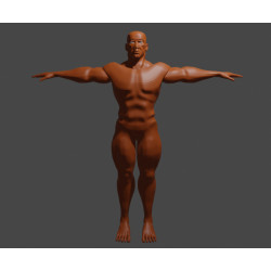 Base mesh of man. 3d male...