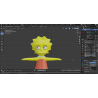 3d model Lisa Simpson