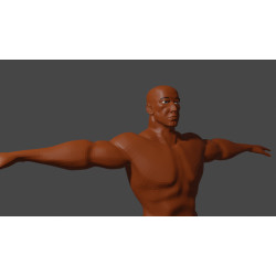 Malla base de hombre. Modelo 3d de personaje masculino