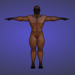 Malla base de hombre. Modelo 3d de personaje masculino