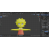 Modello 3d Lisa Simpson