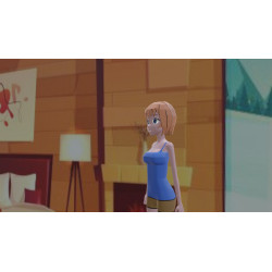 Anime girl characters 3d. model made with Blender