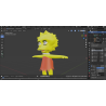 3d model Lisa Simpson