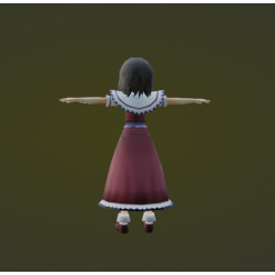 Alice modelo 3d completo com ossos