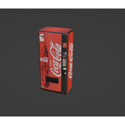 Distributore coca cola  modello 3d free Low Poly