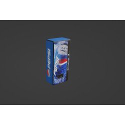 Distributore pepsi cola modello 3d free Low Poly