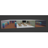 School 3d model Corridor and classroom cinema set