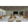 School 3d model Corridor and classroom cinema set