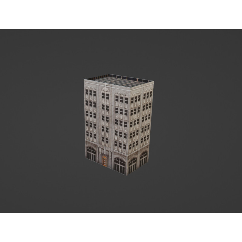 Palazzo signorile modello 3d Low Poly